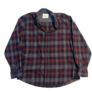 Weatherproof Vintage Flannel Shirt Men's XL | Gray/Navy/Brick Plaid